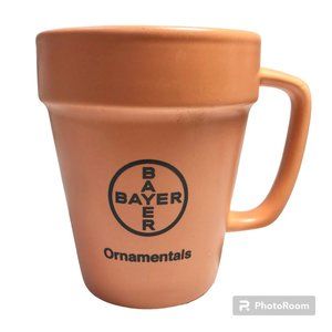 Bayer Ornamentals Flower Pot Coffee Mug Cup Ceramic Advertising Promo Gardener